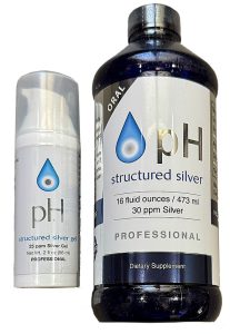 pH Structured Silver Liquid and Gel 30 ppm